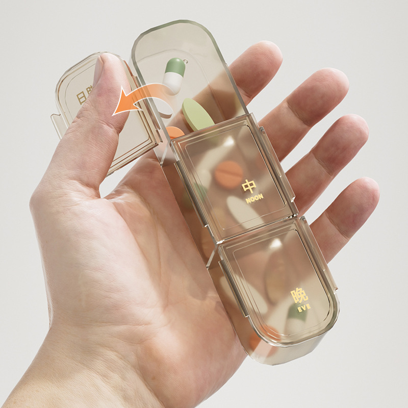 Seven-day Portable Sealed Medicine Box 