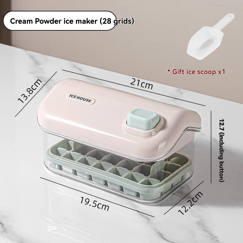 Pressed ice cube box
