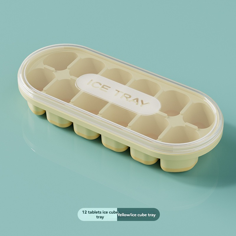 Large Capacity Easy-to-release Ice Cube Tray with Lid