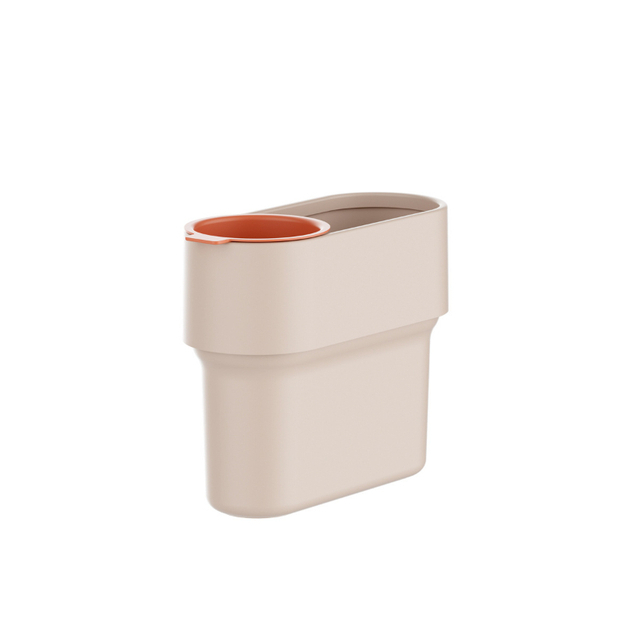 Simple Narrow Lidless Crevice Trash Can 