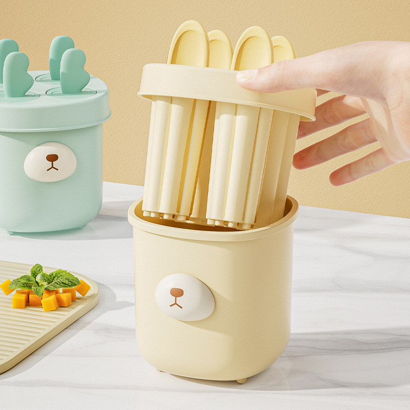 Easy-to-demold Homemade Little Rabbit Ice Cream Box