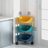 Plastic triangle toy storage rack