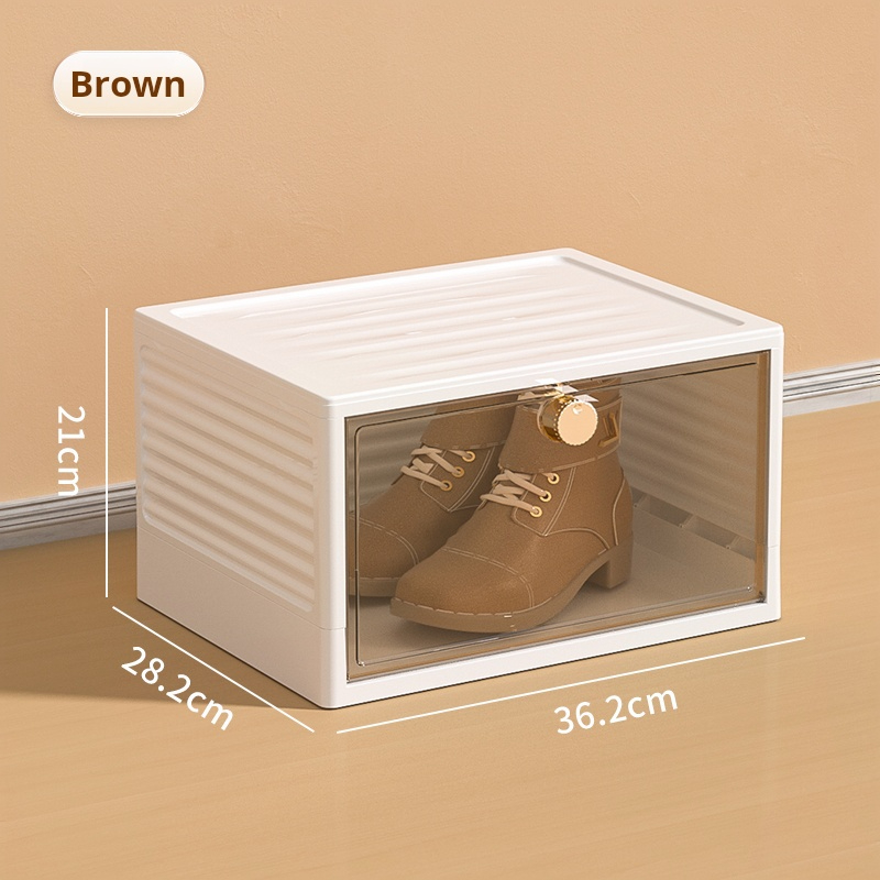 W8005 Flip-top folding shoe box