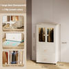 Household folding storage cabinets Multi-layer storage cabinets Bedroom light luxury children's wardrobe dustproof storage cabinets