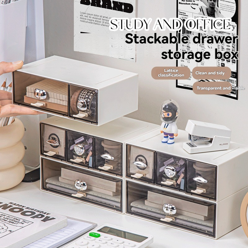 3-Tier Stackable Drawer Storage Box