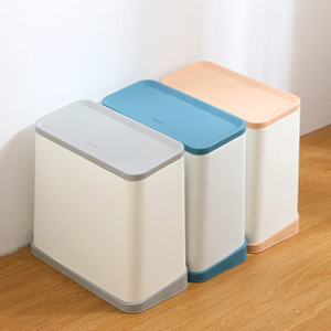Multi-Functional Covered Trash Can for Bulk Retail & Commercial Use
