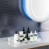 Nordic Transparent Double-Layer Bathroom Storage Rack for Bulk Retail