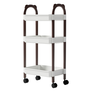 Multi-Layer Mobile Storage Rack - Efficient Kitchen And Office Storage Solution