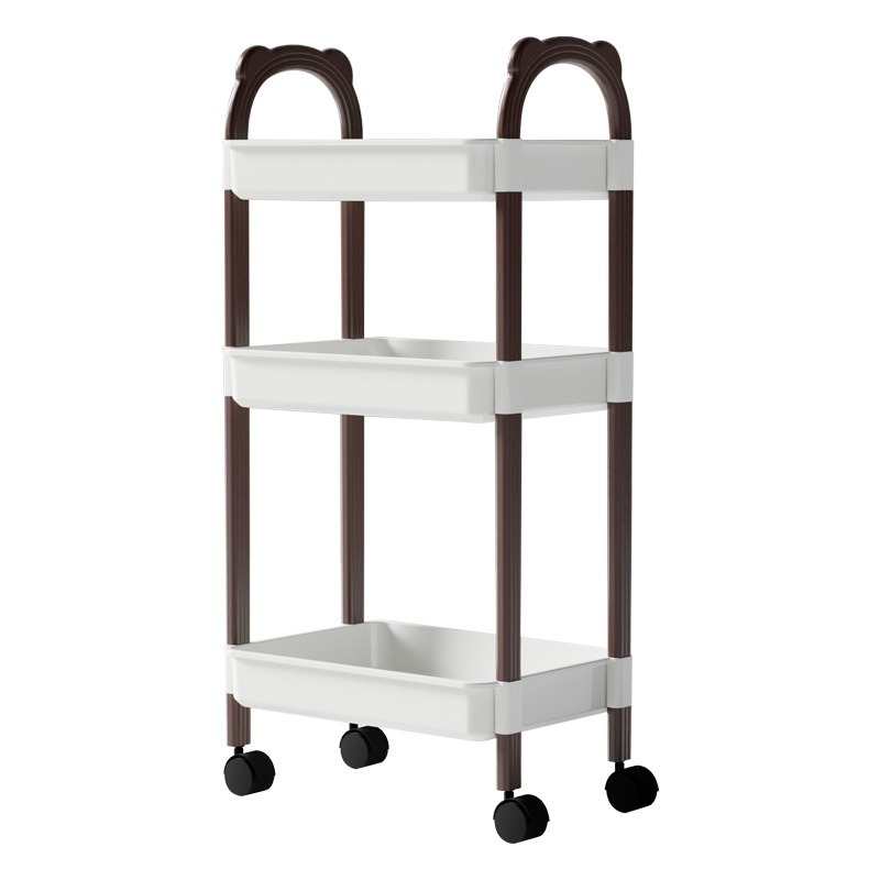 Multi-Layer Mobile Storage Rack - Efficient Kitchen And Office Storage Solution