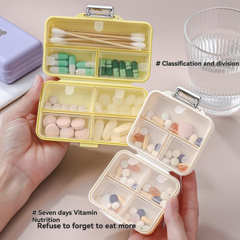 Sealed Storage Box - Portable Multi-Function Pill And Jewelry Organizer