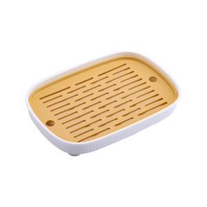 Imitation Wood Grain Drain Tray Tea Tray Home Modern Simple Tea Set Water Storage Tea Cup Drain Small Tea Fruit Tray