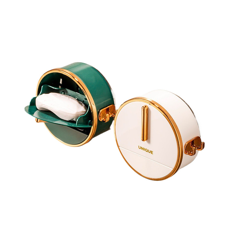 Elegant Round And Square Wall-Mounted Soap Holder for Bathrooms