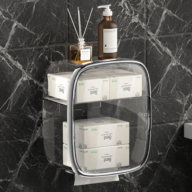 Bathroom Storage Box - Durable Wall-Mounted Organizer