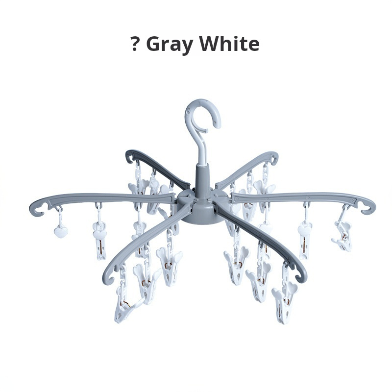 Multi-Arm Laundry Drying Rack with Clips for B2B Buyers 