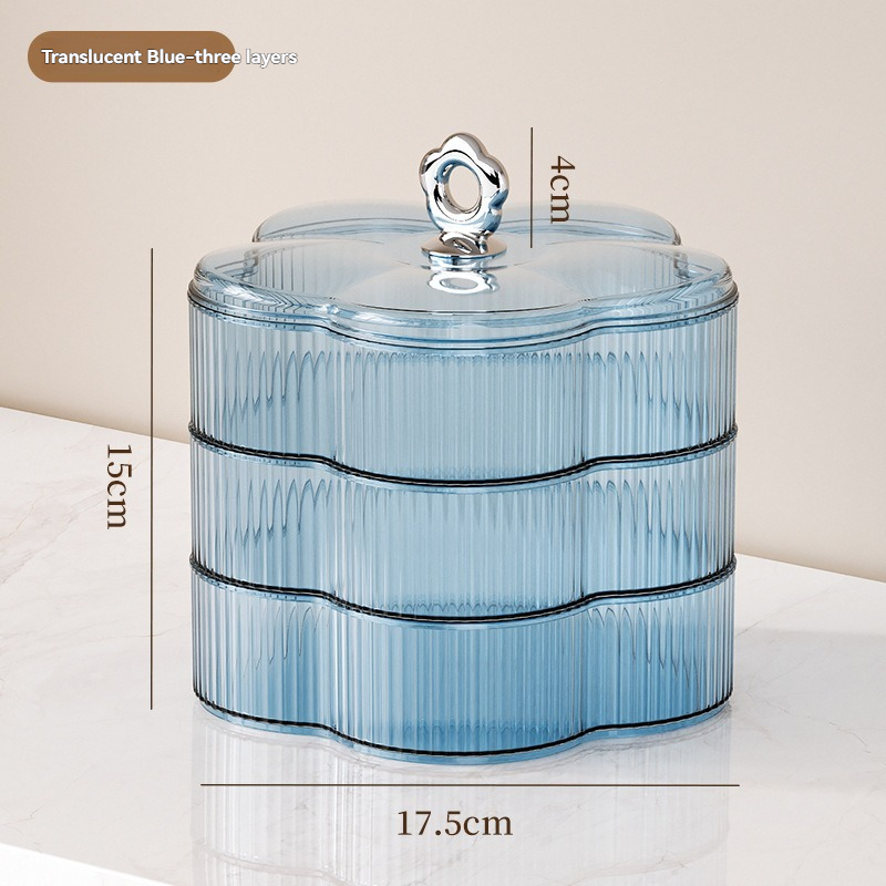 Flower Shape Candy Dish Living Room Home Light Luxury High-end Snack Storage Box