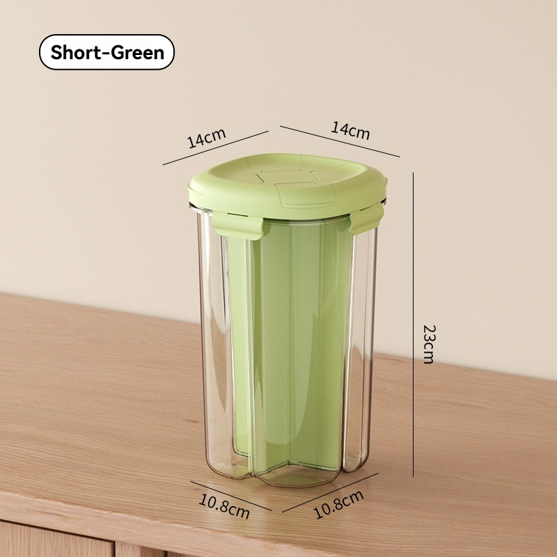 Compartment Sealed Storage Jar for Grain - Large Capacity Solution