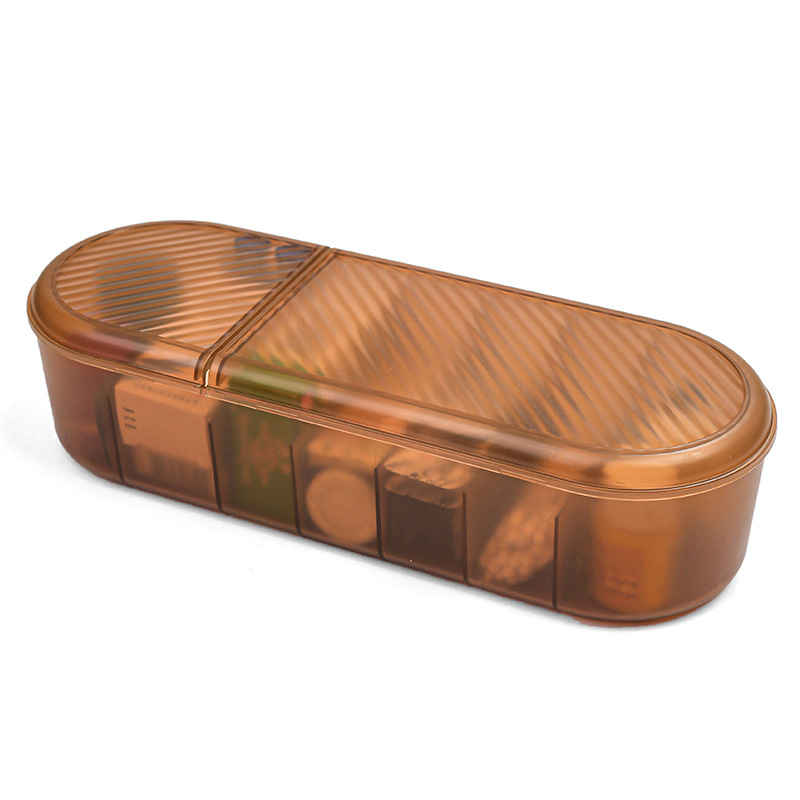Flip-Top Cable Organizer Storage Box for Electronics Accessories