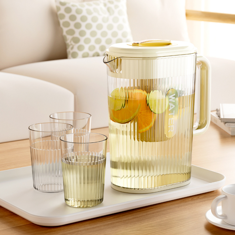 Household Large Capacity Cold Water Kettle High Temperature Resistant Sealed Refrigerator Juice Tea Bucket