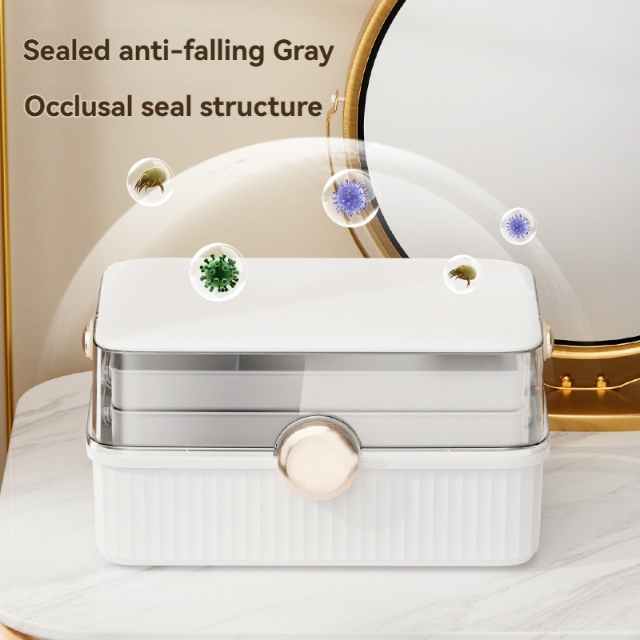 Large Capacity Dustproof Jewelry Storage Box with Lid