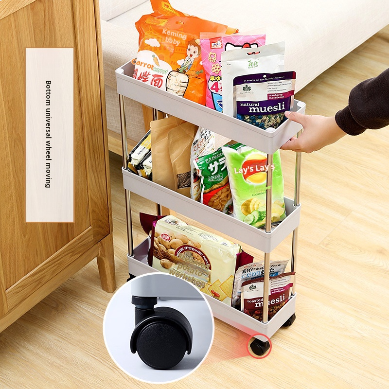 Kitchen Refrigerator Bathroom Side Gap Storage Rack