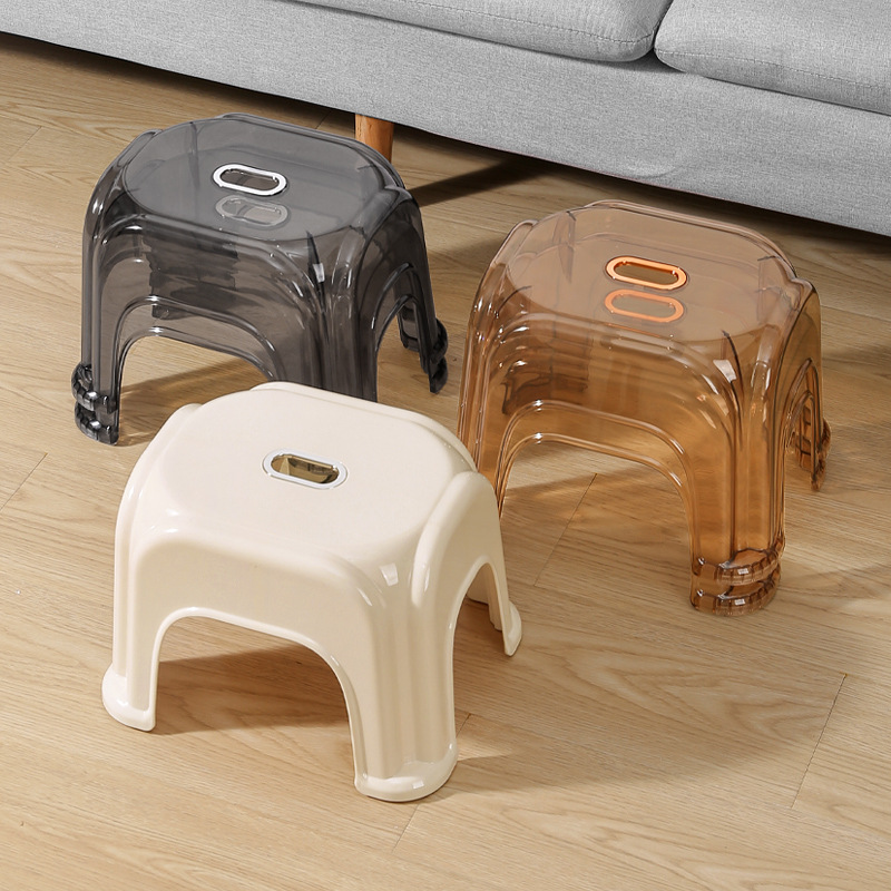 Simple Stackable Stool for Home Bathroom 