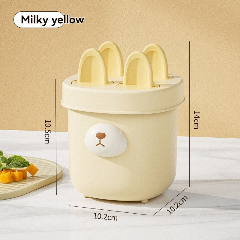 Easy-to-demold Homemade Little Rabbit Ice Cream Box