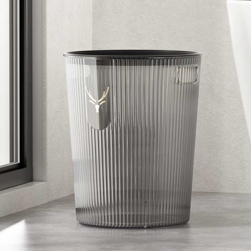 Thickened Transparent Elk Trash Can
