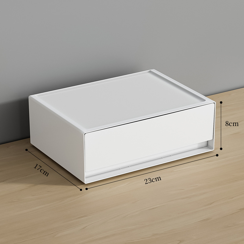 White Combination Desktop Storage Cabint