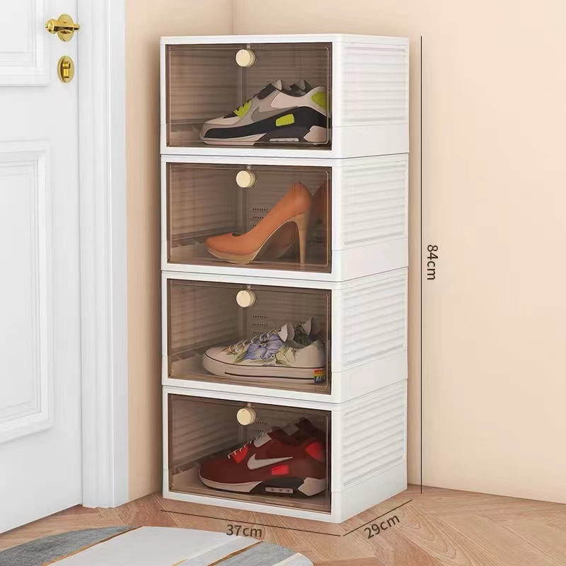 W8005 Flip-top folding shoe box