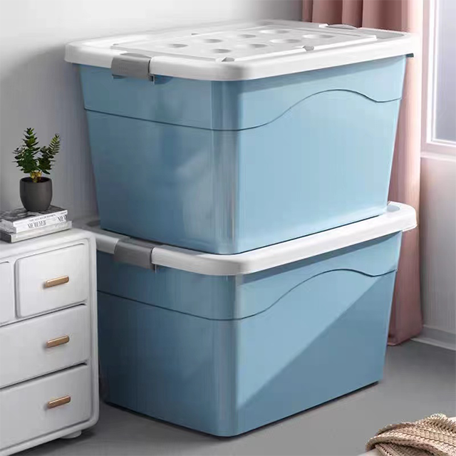 Household Storage Box Oversized Plastic Storage Box Toy Storage Box Moving Clothes Storage Box