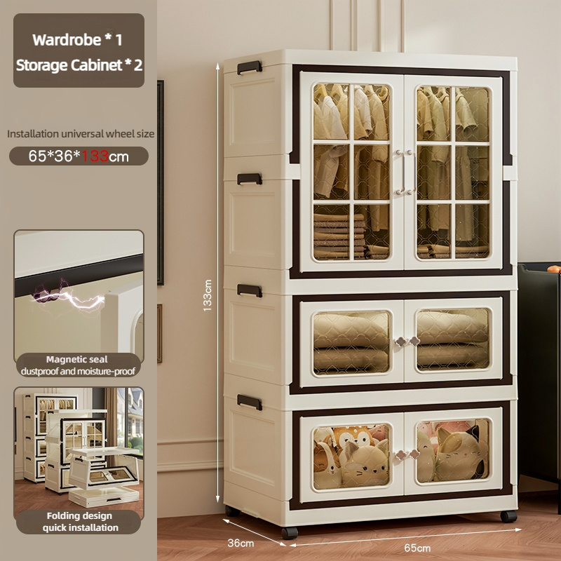 Transparent clothes locker
