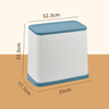 Multi-Functional Covered Trash Can for Bulk Retail & Commercial Use