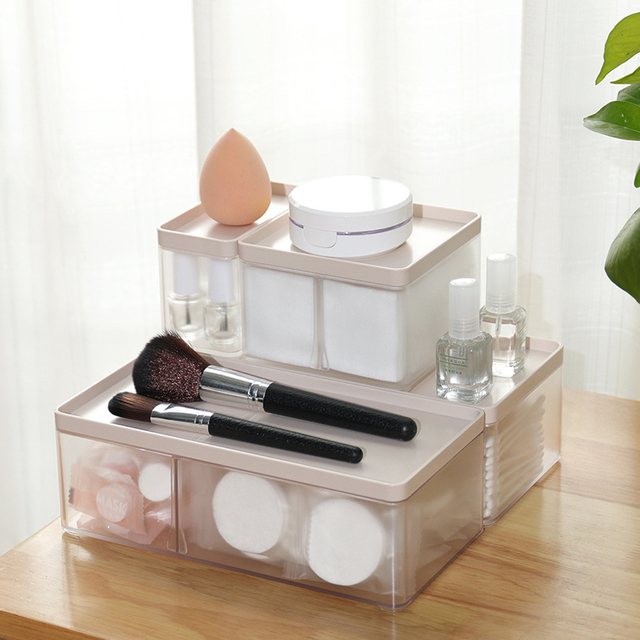 Cosmetic Storage Box with Removable Grid - Factory Direct B2B Organizer Solution