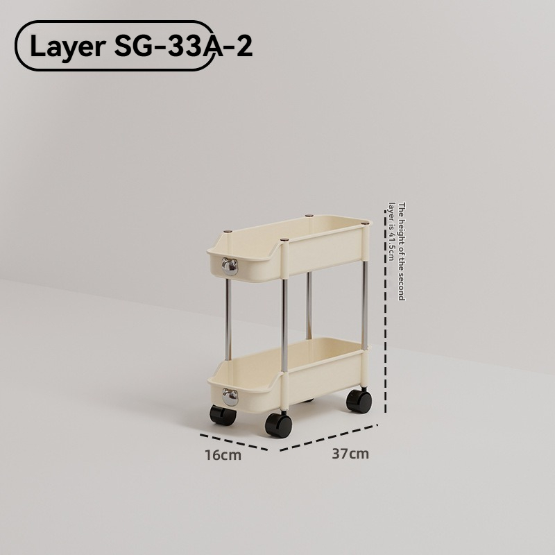 Multi-Layer Storage Rack Trolley for Baby Care And Kitchen Organization
