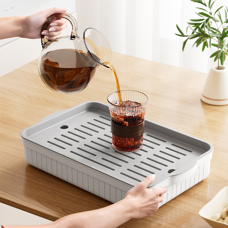 Home Simple Living Room Small Tea Set Water Cup Size Drain Tray