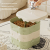 New Year Fruit Box Nordic Fashion Bear Rotating Cheese Box Dried Fruit Box with Lid Partition Snack Storage Box Fruit Box