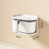 Versatile Wall-Mounted Seasoning Box Single & Double Layer