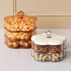 Flower Shape Candy Dish Living Room Home Light Luxury High-end Snack Storage Box