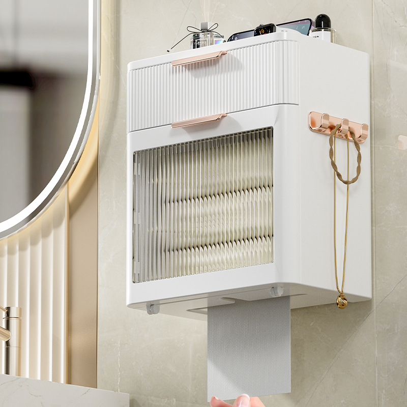 Wall-Mounted Tissue Storage Box - Premium B2B Bathroom Solution