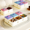 Living Room Divided Fruit Plate with Lid Paris Romantic Coffee Table Dried Fruit Box
