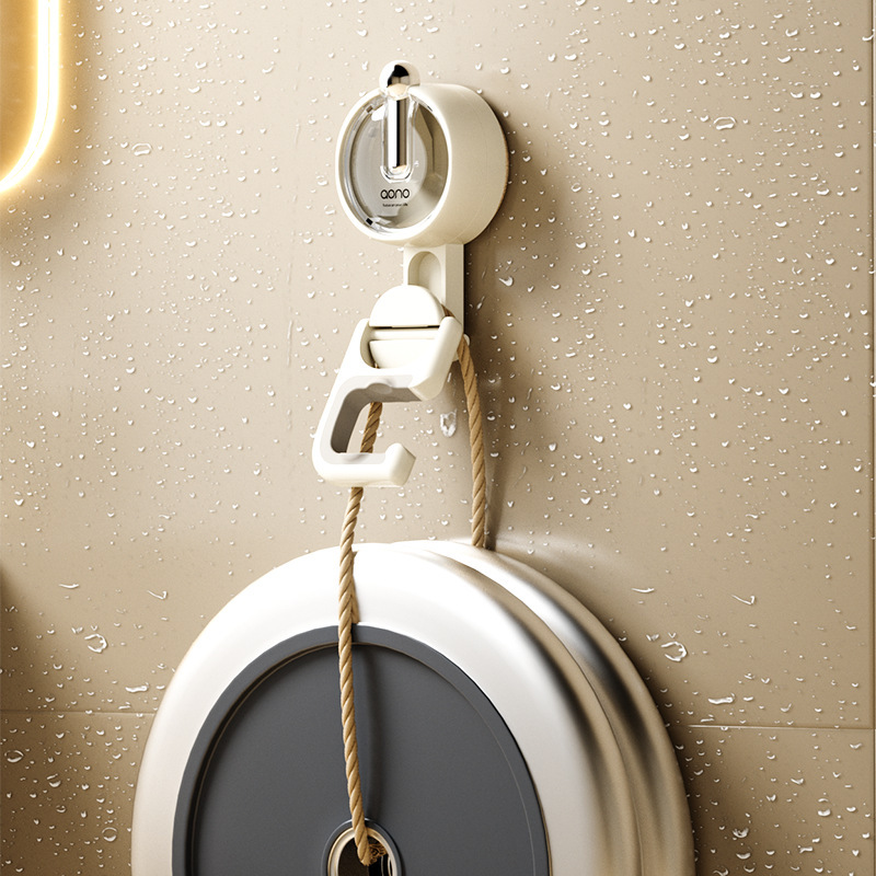 Bathroom Suction Cup Mop Holder 