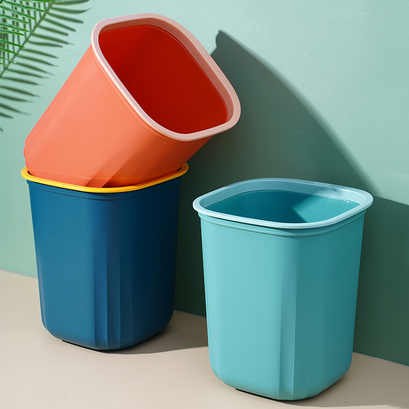 Simple Household Wastebasket without Lid