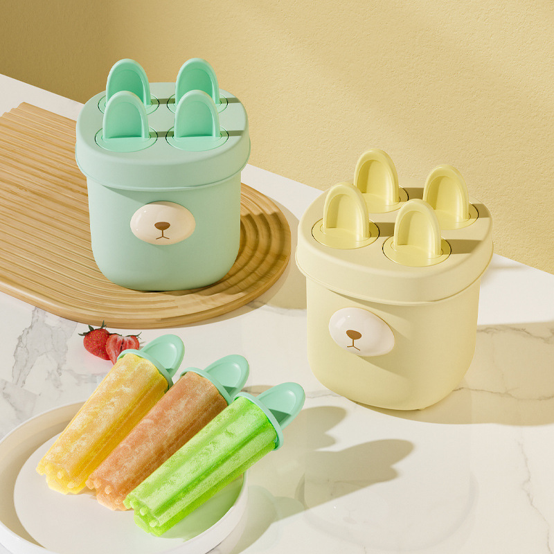 Easy-to-demold Homemade Little Rabbit Ice Cream Box