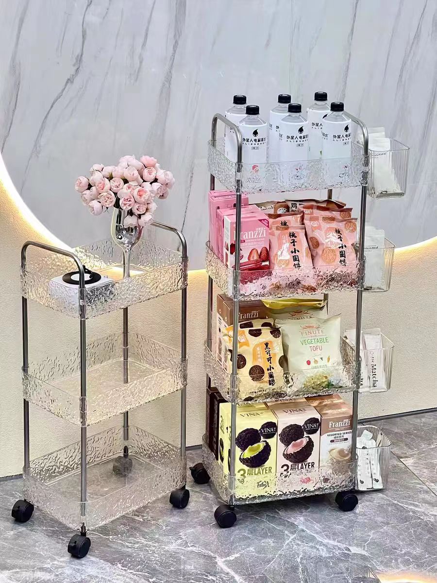 Household Storage Rack Trolley Multi-Functional Snack Storage Rack