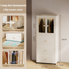 Household folding storage cabinets Multi-layer storage cabinets Bedroom light luxury children's wardrobe dustproof storage cabinets