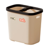 Double Barrel Sorting Trash Bin – Efficient Dry Wet Separation for Office And Home