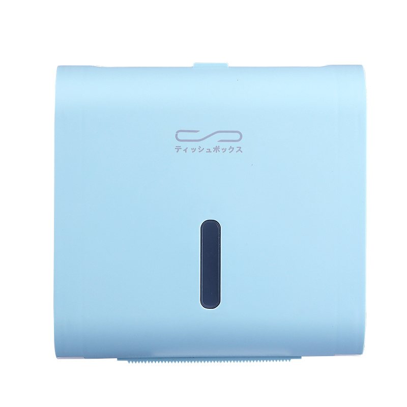 Wall-mounted tissue box holder