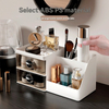 Desktop Cosmetics Storage Box for Office And Study - Gray White 