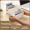 Portable Narrow White Storage Basket