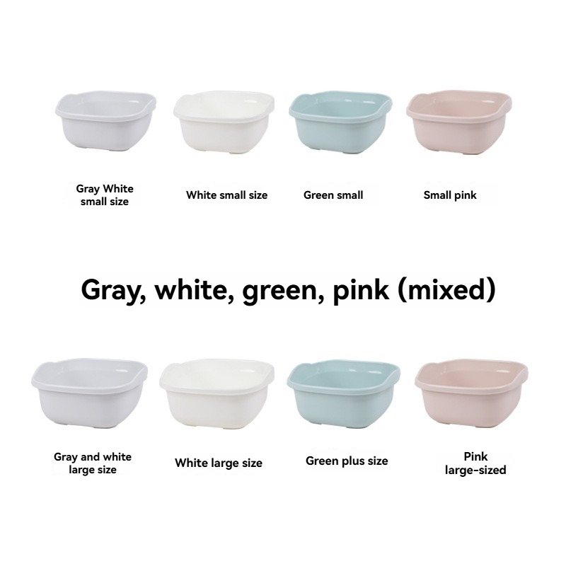 High-Quality Plastic Vegetable Washing Basin - Multiple Colors And Sizes Available